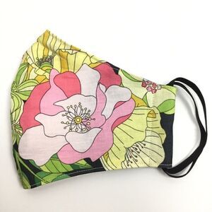 ‎2/$15 - Hawaiian Mask, Gray/Pink Hawaiian Floral Face Mask, Filti Filter